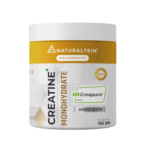 Naturaltein Creatine: Creapure - 150 gm (0.33 Lb), Unflavoured