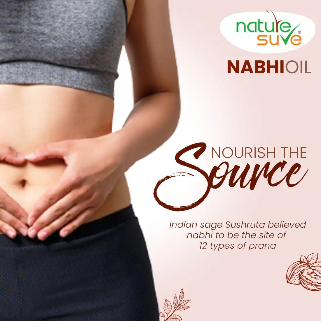 Nature Sure Belly Button Nabhi Oil for Health and Beauty in Men and Women - 40ml 2 Nature Sure Belly Button Nabhi Oil for Health and Beauty in Men and Women - 40ml