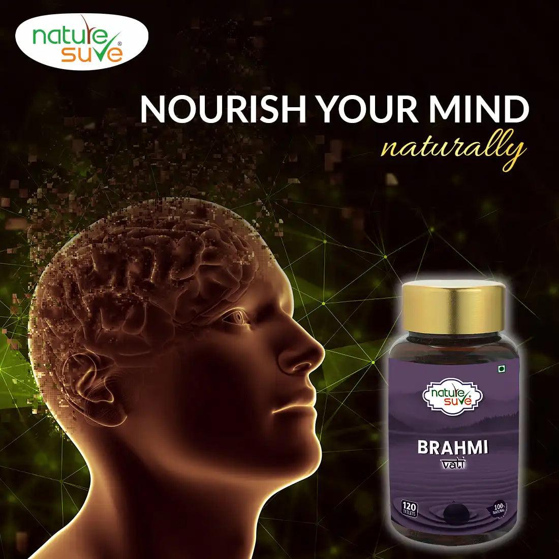 Nature Sure Brahmi Vati for Brain Health, Memory Boost and Mind Relaxation - 120 Tablets 2 Nature Sure Brahmi Vati for Brain Health, Memory Boost and Mind Relaxation - 120 Tablets