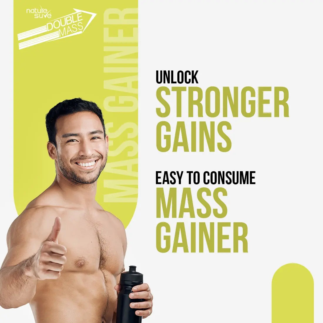 Nature Sure Double Mass Chocolate Flavored Mass Gainer Whey Protein 2 Nature Sure Double Mass Chocolate Flavored Mass Gainer Whey Protein