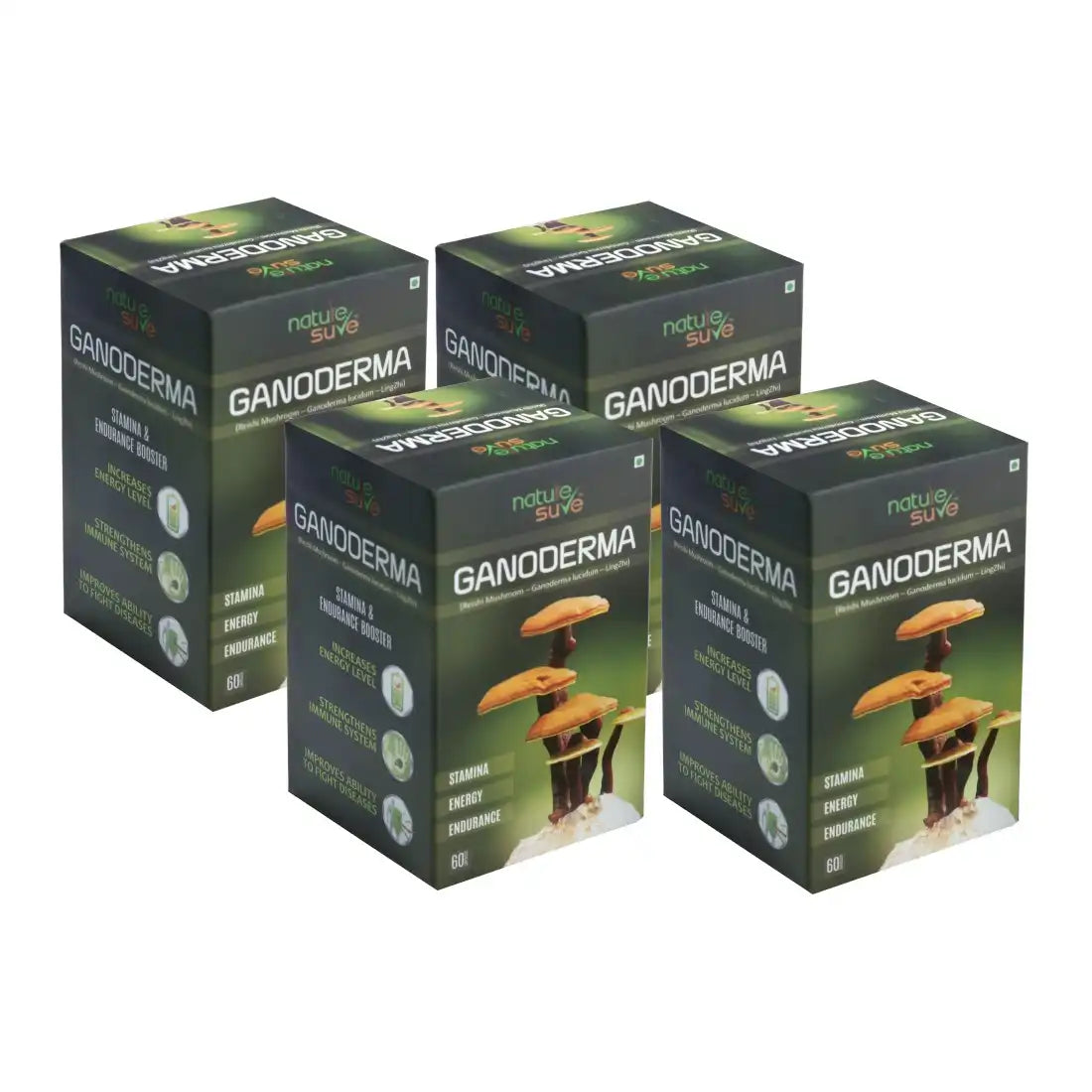 Nature Sure Ganoderma LingZhi Reishi Mushroom for Stamina, Endurance and Longevity - 60 Capsules 5 Nature Sure Ganoderma LingZhi Reishi Mushroom for Stamina, Endurance and Longevity - 60 Capsules