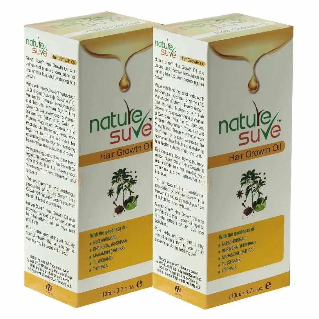 Nature Sure Hair Growth Oil For Natural Hair Darkening, Hair Fall, Hair Loss, Dandruff and Split-Ends - 110ml 3 Nature Sure Hair Growth Oil For Natural Hair Darkening, Hair Fall, Hair Loss, Dandruff and Split-Ends - 110ml