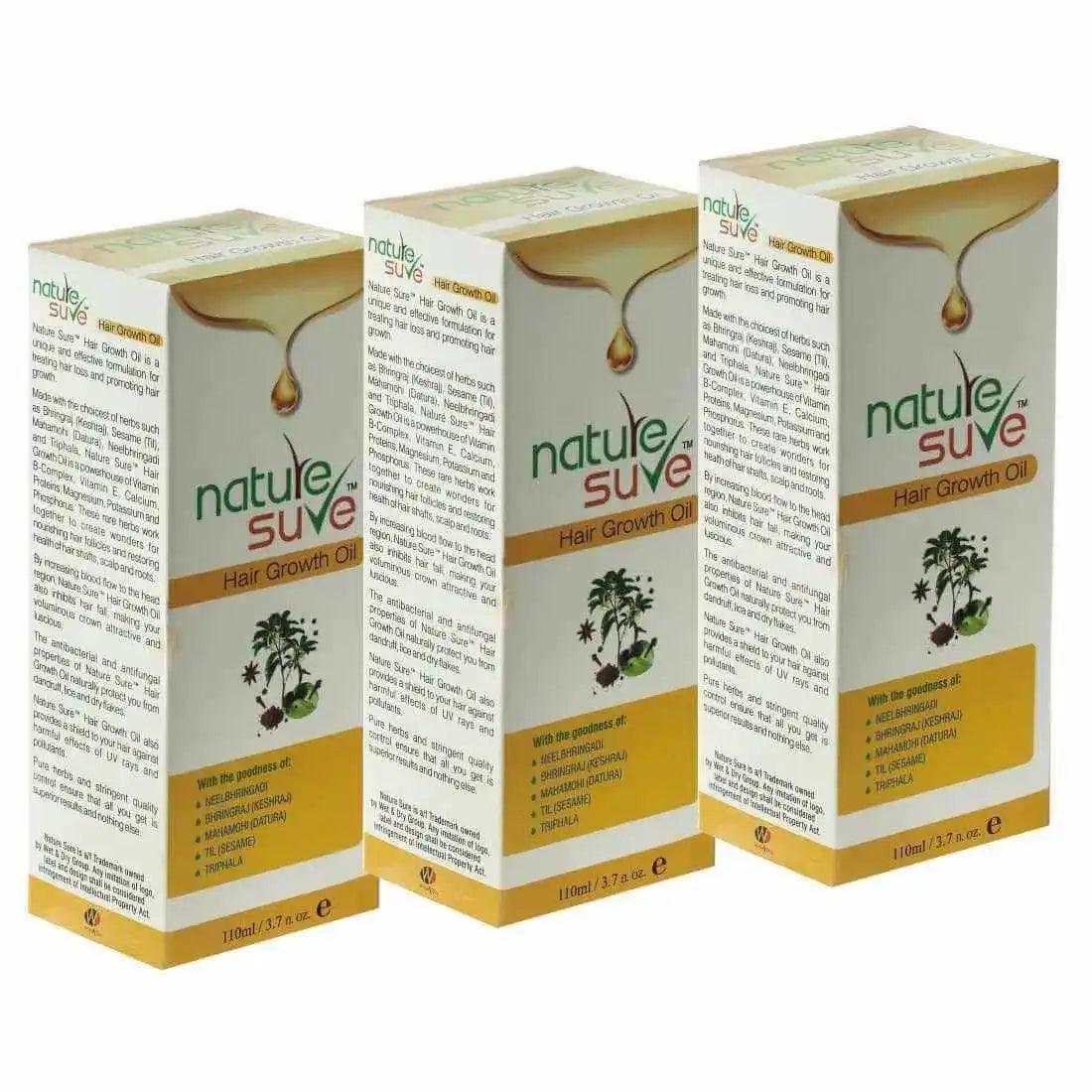 Nature Sure Hair Growth Oil For Natural Hair Darkening, Hair Fall, Hair Loss, Dandruff and Split-Ends - 110ml 4 Nature Sure Hair Growth Oil For Natural Hair Darkening, Hair Fall, Hair Loss, Dandruff and Split-Ends - 110ml