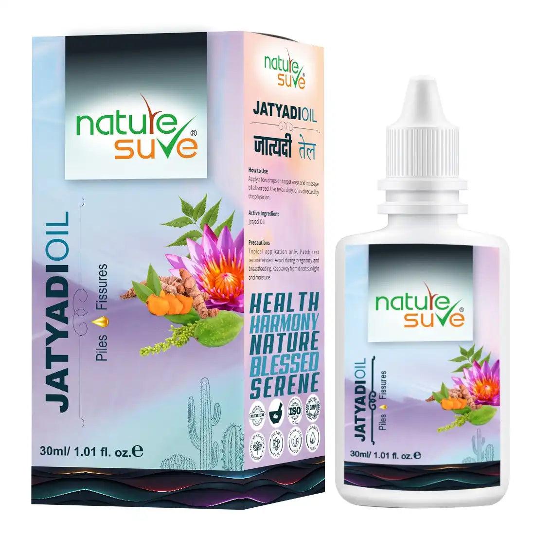 Nature Sure Jatyadi Oil for Piles and Fissures in Men and Women - 30ml 1 Nature Sure Jatyadi Oil for Piles and Fissures in Men and Women - 30ml