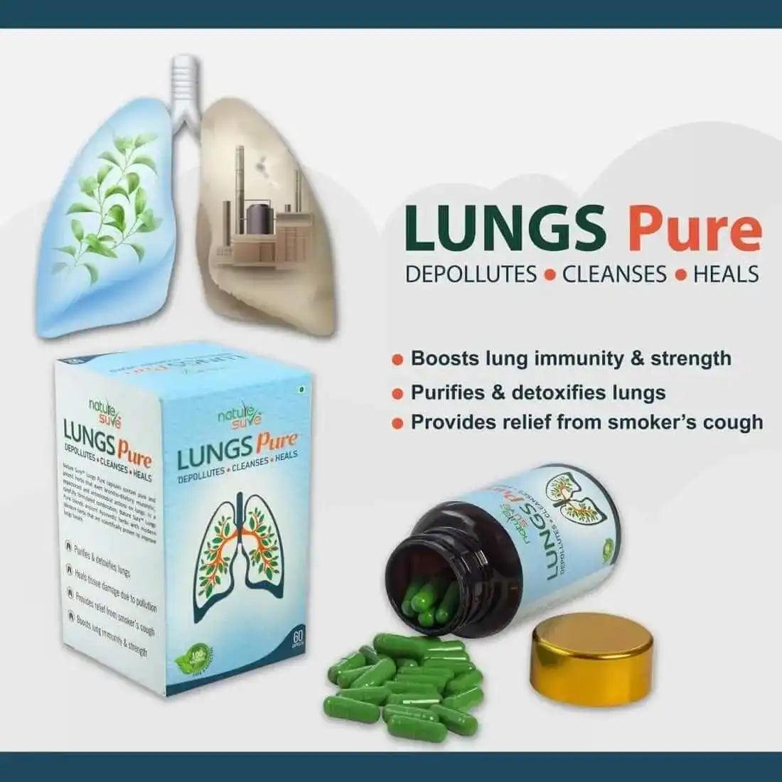 Nature Sure Lungs Pure for Respiratory Wellness - 60 Capsules 2 Nature Sure Lungs Pure for Respiratory Wellness - 60 Capsules