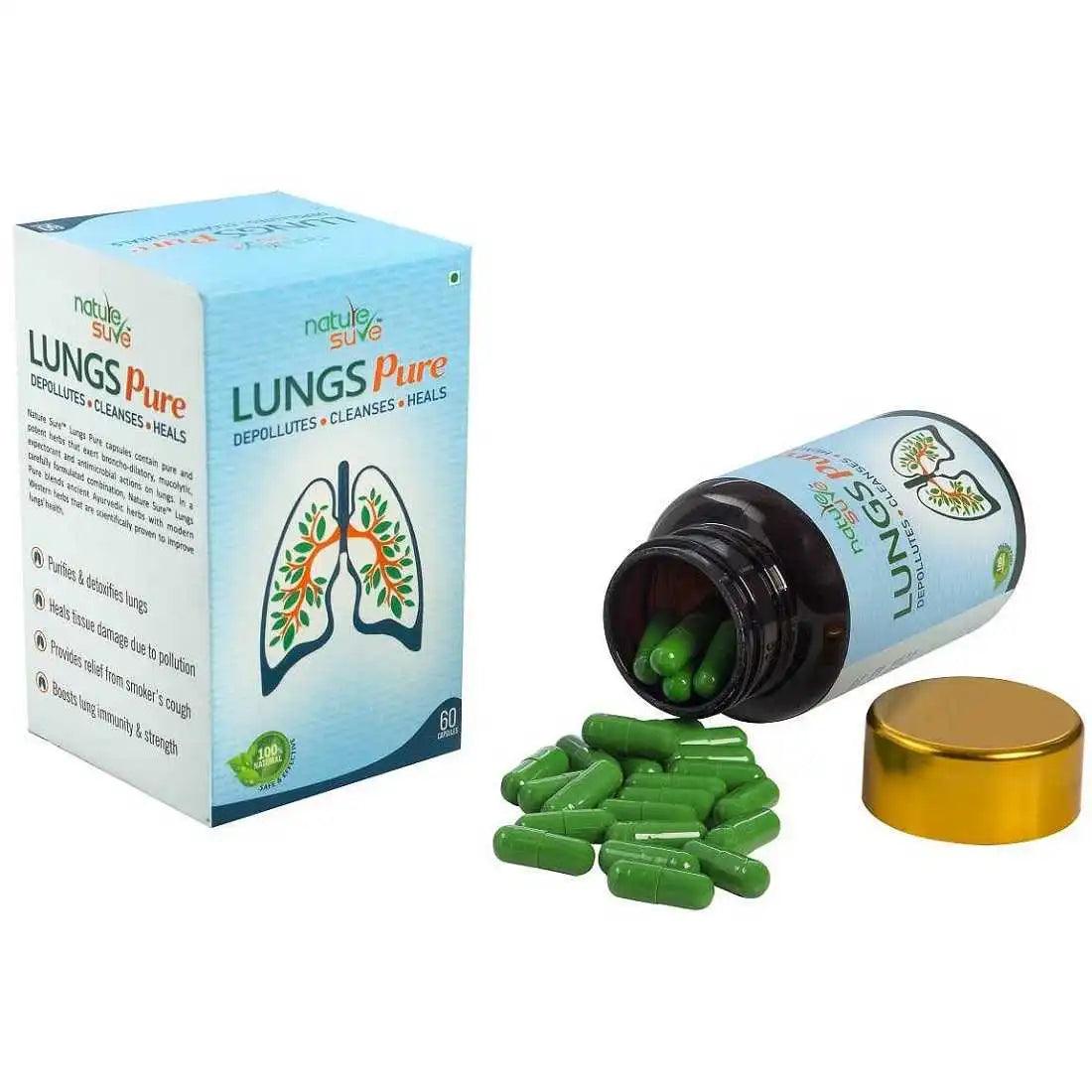 Nature Sure Lungs Pure for Respiratory Wellness - 60 Capsules 1 Nature Sure Lungs Pure for Respiratory Wellness - 60 Capsules