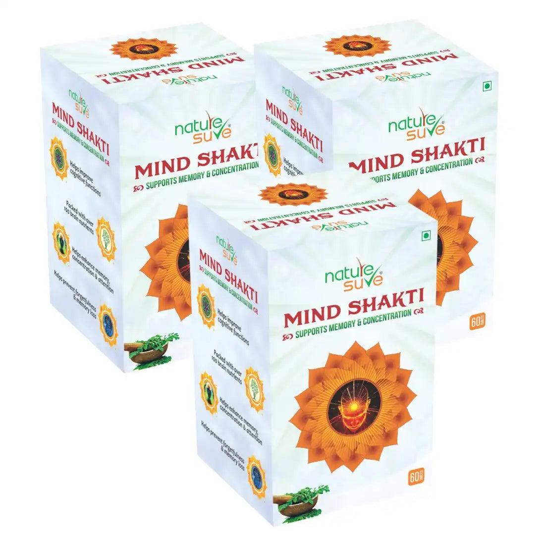 Nature Sure Mind Shakti Tablets for Memory and Concentration in Men and Women - 60 Tablets 4 Nature Sure Mind Shakti Tablets for Memory and Concentration in Men and Women - 60 Tablets