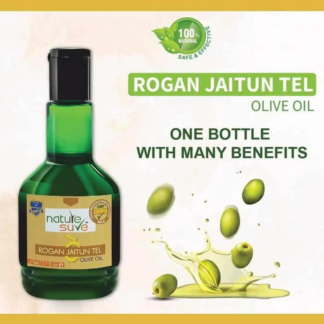 Nature Sure Rogan Jaitun Tail Olive Oil for Skin, Hair and Nail Care in Men and Women - 110ml 2 Nature Sure Rogan Jaitun Tail Olive Oil for Skin, Hair and Nail Care in Men and Women - 110ml