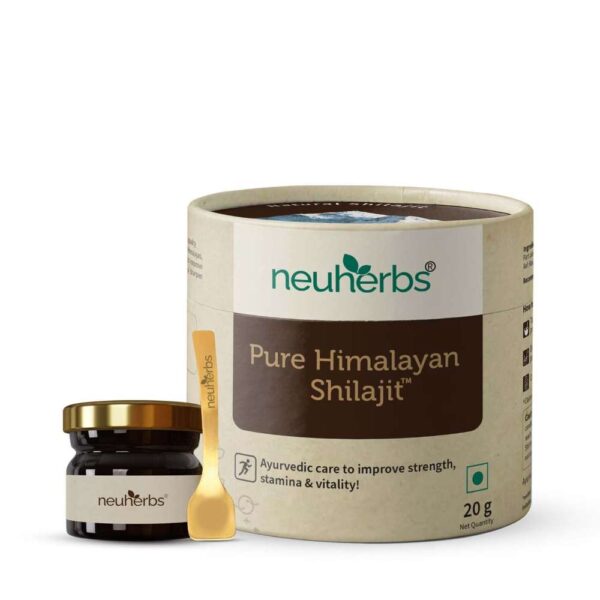 Neuherbs Pure & Original Himalayan Shilajit / Shilajeet - 20 gm (0.04 Lb), Resin