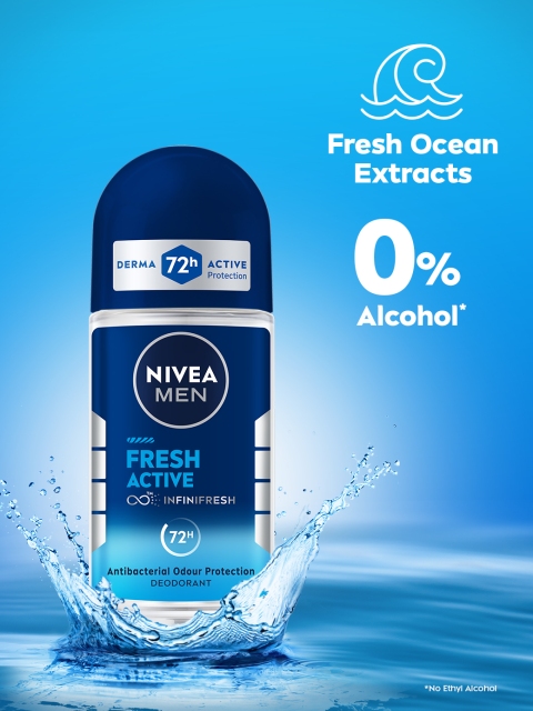 Nivea Men Fresh Active Roll-On Deodorant 50 ml