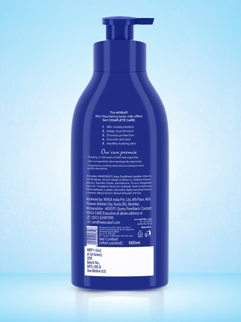 Nivea Nourishing Lotion Body Milk For Dry Skin- 600ml 2 Nivea Nourishing Lotion Body Milk For Dry Skin- 600ml