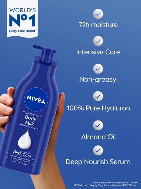 Nivea Nourishing Lotion Body Milk For Dry Skin- 600ml 3 Nivea Nourishing Lotion Body Milk For Dry Skin- 600ml