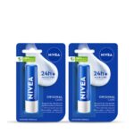 Nivea Set of 2 24 Hr Melt-In Moisture Original Care Lip Balm