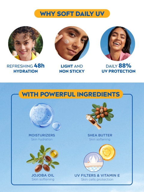 Nivea Soft Daily UV Light Moisturising Cream with SPF-15 - 50ml 6 Nivea Soft Daily UV Light Moisturising Cream with SPF-15 - 50ml