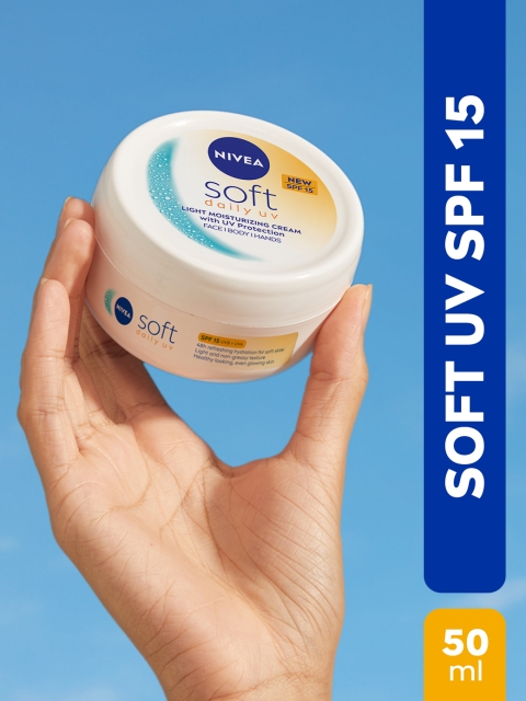 Nivea Soft Daily UV Light Moisturising Cream with SPF-15 - 50ml