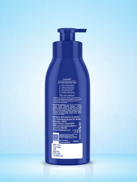 Nivea Unisex Cocoa Nourish 48h Deep Moisturising For Very Dry Skin Body Lotion 400 ml 2 Nivea Unisex Cocoa Nourish 48h Deep Moisturising For Very Dry Skin Body Lotion 400 ml