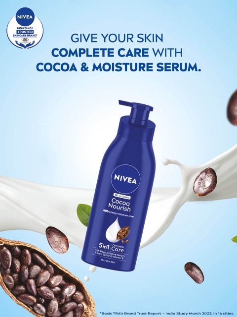 Nivea Unisex Cocoa Nourish 48h Deep Moisturising For Very Dry Skin Body Lotion 400 ml 5 Nivea Unisex Cocoa Nourish 48h Deep Moisturising For Very Dry Skin Body Lotion 400 ml