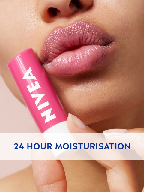 Nivea Women Set of 2 Watermelon Fruity Shine Lip Balms 4 Nivea Women Set of 2 Watermelon Fruity Shine Lip Balms