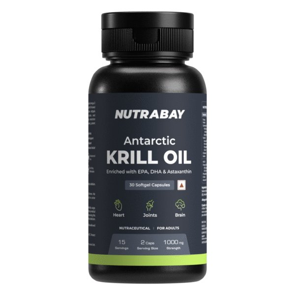 Nutrabay Antarctic Krill Oil I Deep Sea Fish Oil - 30 Softgels
