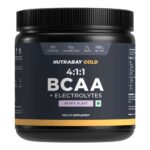 Nutrabay Gold BCAA 4:1:1 with Electrolytes - 250 gm (0.55 Lb), Berry Blast