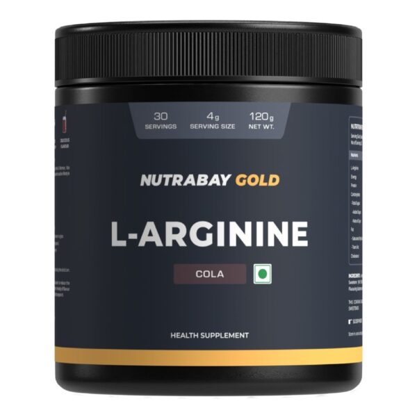 Nutrabay Gold L-Arginine - 120 gm (0.26 Lb), Cola