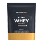 Nutrabay Gold Vital Whey Protein - 1 Kg (2.2 Lb), Belgian Chocolate