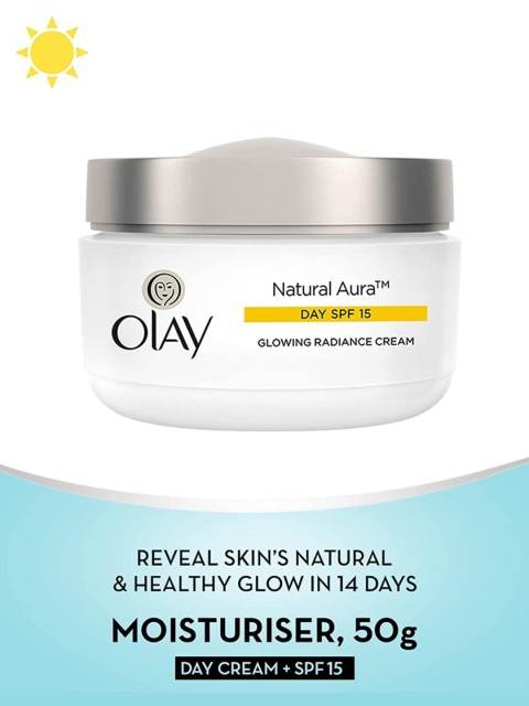 Olay Natural Aura Glowing Radiance Day Cream with SPF15 with Vitamin B3, Pro B5 & E - 50g 5 Olay Natural Aura Glowing Radiance Day Cream with SPF15 with Vitamin B3, Pro B5 & E - 50g