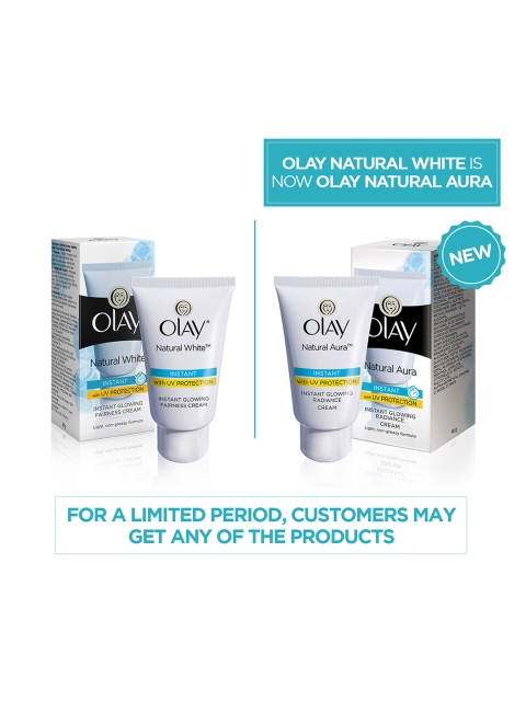 Olay Natural Aura Glowing Radiance Day Cream with SPF15 with Vitamin B3, Pro B5 & E - 40g 6 Olay Natural Aura Glowing Radiance Day Cream with SPF15 with Vitamin B3, Pro B5 & E - 40g