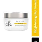 Olay Natural Aura Glowing Radiance Day Cream with SPF15 with Vitamin B3, Pro B5 & E - 50g