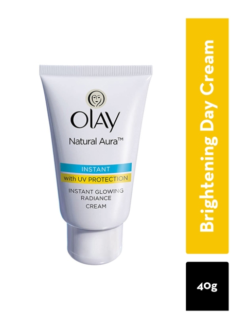Olay Natural Aura Glowing Radiance Day Cream with SPF15 with Vitamin B3, Pro B5 & E - 40g