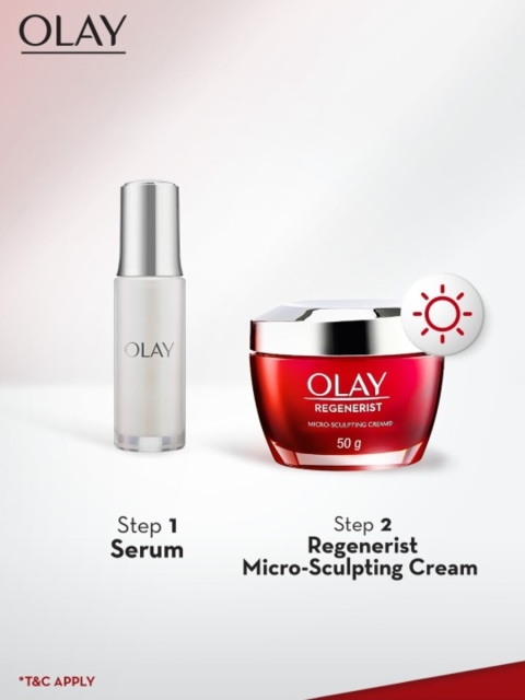 Olay Regenerist Micro Sculpting Day Cream with Hyaluronic & Niacinamide - 50g 4 Olay Regenerist Micro Sculpting Day Cream with Hyaluronic & Niacinamide - 50g