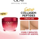 Olay Super Collagen Peptides Moisturizer for Lifted Skin to Reduce 5 Signs of Ageing - 45g