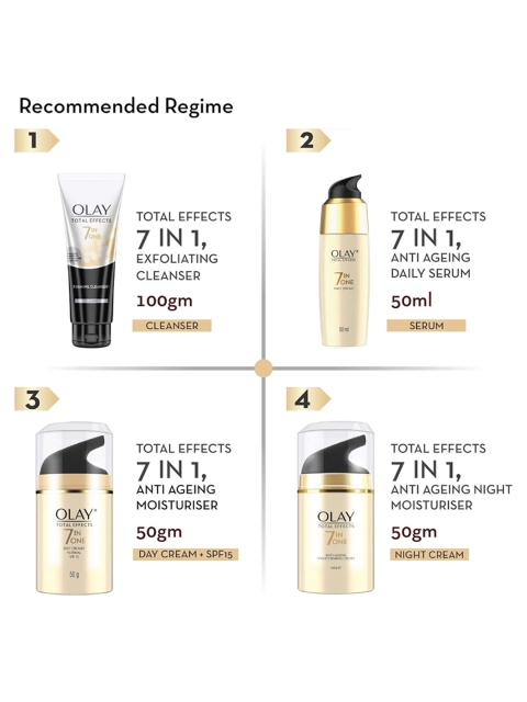 Olay Total Effects Night Cream - Fights 7 Signs of Ageing With Glycerin - 50g 6 Olay Total Effects Night Cream - Fights 7 Signs of Ageing With Glycerin - 50g