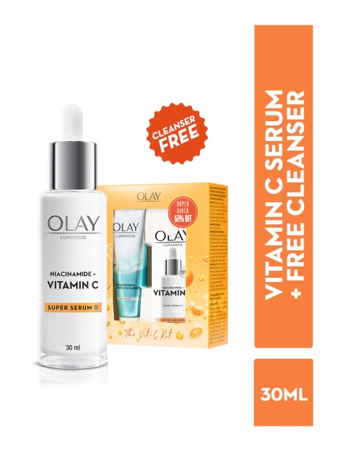 Olay Vitamin C Kit for 2X Glow with Serum 30ml & Cleanser 100g