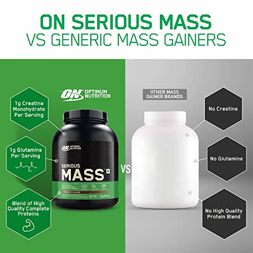 Optimum Nutrition (ON) Serious Mass High Protein High Calorie Weight Gainer Powder - 1 kg (Vanilla) with Vitamins and Minerals, Vegetarian 3 Optimum Nutrition (ON) Serious Mass High Protein High Calorie Weight Gainer Powder - 1 kg (Vanilla) with Vitamins and Minerals, Vegetarian