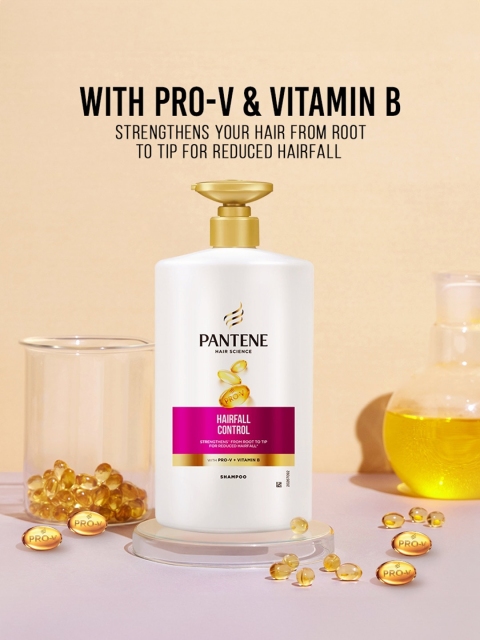 Pantene Hair Science Hairfall Control Shampoo with Pro-Vitamins & Vitamin B - 1Ltr 2 Pantene Hair Science Hairfall Control Shampoo with Pro-Vitamins & Vitamin B - 1Ltr