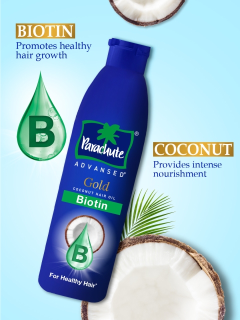 Parachute Advansed Gold Biotin Coconut Hair Oil for Fuller Hair - 300 ml 4 Parachute Advansed Gold Biotin Coconut Hair Oil for Fuller Hair - 300 ml