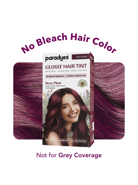Paradyes Semi-Permanent Creme Glossy Tint Hair Color 160g- Berry Plum- Deep Red 2 Paradyes Semi-Permanent Creme Glossy Tint Hair Color 160g- Berry Plum- Deep Red