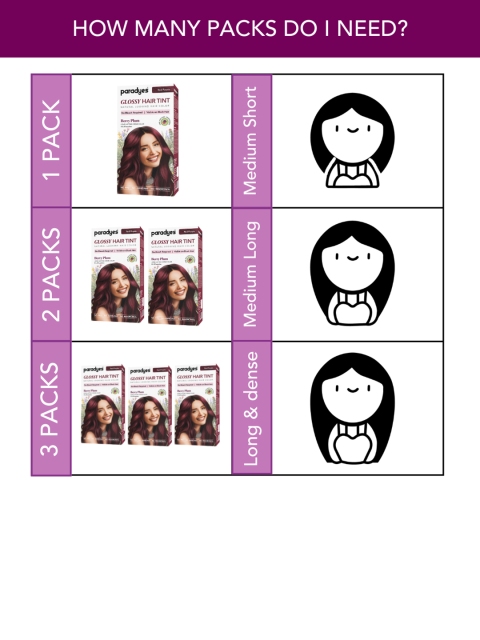Paradyes Semi-Permanent Creme Glossy Tint Hair Color 160g- Berry Plum- Deep Red 6 Paradyes Semi-Permanent Creme Glossy Tint Hair Color 160g- Berry Plum- Deep Red