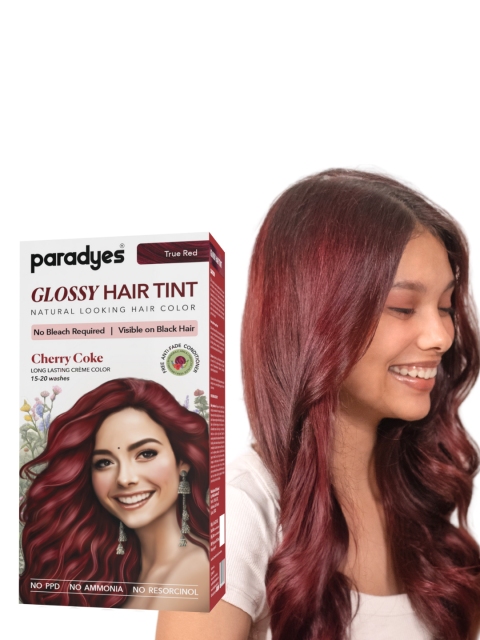 Paradyes Semi-Permanent Creme Glossy Tint Hair Color 160g- Cherry Coke- True Red