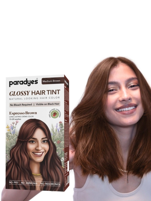 Paradyes Semi-Permanent Creme Glossy Tint Hair Color 160g- Espresso Brown- Medium Brown