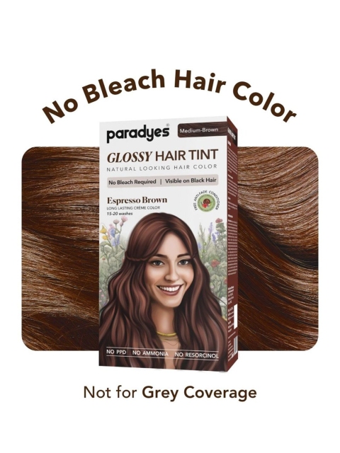 Paradyes Semi-Permanent Creme Glossy Tint Hair Color 160g- Espresso Brown- Medium Brown 2 Paradyes Semi-Permanent Creme Glossy Tint Hair Color 160g- Espresso Brown- Medium Brown