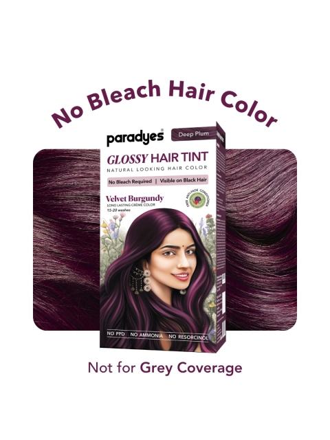 Paradyes Semi-Permanent Creme Glossy Tint Hair Color 160g- Velvet Burgundy 2 Paradyes Semi-Permanent Creme Glossy Tint Hair Color 160g- Velvet Burgundy
