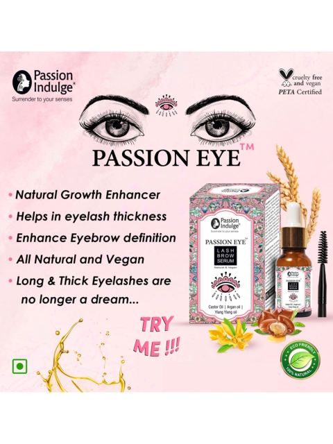 Passion Indulge White Eye Lash Brow Serum for Eyebrow and Eyelashes 6 Passion Indulge White Eye Lash Brow Serum for Eyebrow and Eyelashes