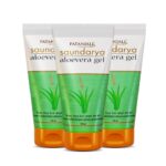 Patanjali Set of 3 Saundarya Aloe Vera Gel for Pimples & Wrinkles - 150 ml Each