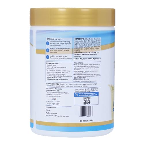 PENTASURE 2.0 High Protein High Calorie Vanilla flavour - Pack of 400gm 4 PENTASURE 2.0 High Protein High Calorie Vanilla flavour - Pack of 400gm