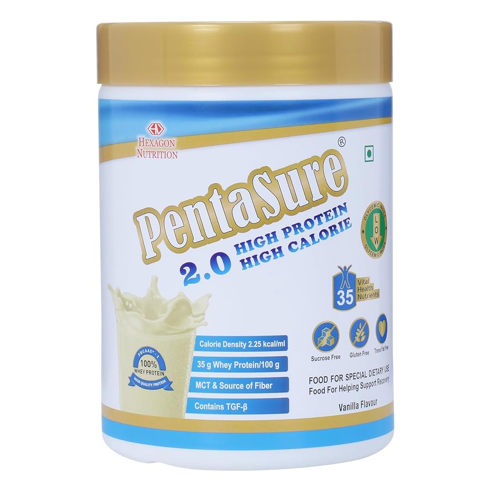 PENTASURE 2.0 High Protein High Calorie Vanilla flavour - Pack of 400gm 1 PENTASURE 2.0 High Protein High Calorie Vanilla flavour - Pack of 400gm