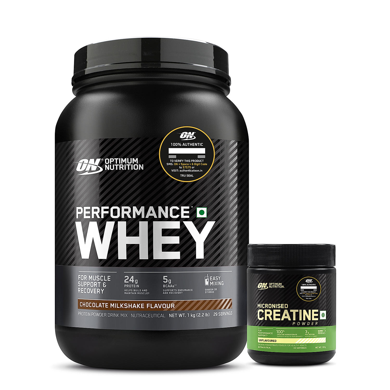 Performance Whey Protein | 1 kg (2.2 lbs) | Chocolate + Micronized Creatine Powder | Unflavoured | 100 g 1 Performance Whey Protein | 1 kg (2.2 lbs) | Chocolate + Micronized Creatine Powder | Unflavoured | 100 g