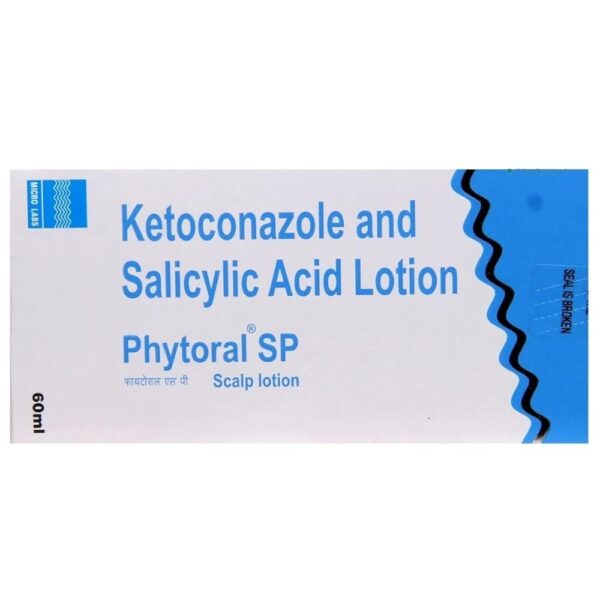 Phytoral Sp 2% /2% - Bottle of 60ml Scalp Lotion with Ketoconazole and Salicylic Acid