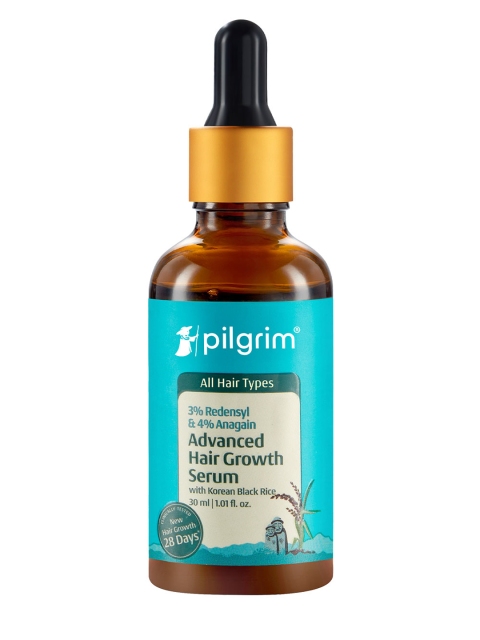 Pilgrim Advanced Hair Growth Serum with Redensyl & Anagain for Hair Fall Control - 30 ml